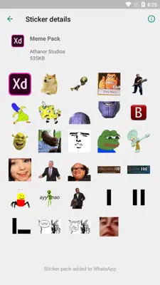 Whatsapp Stickers (MEME) android App screenshot 4